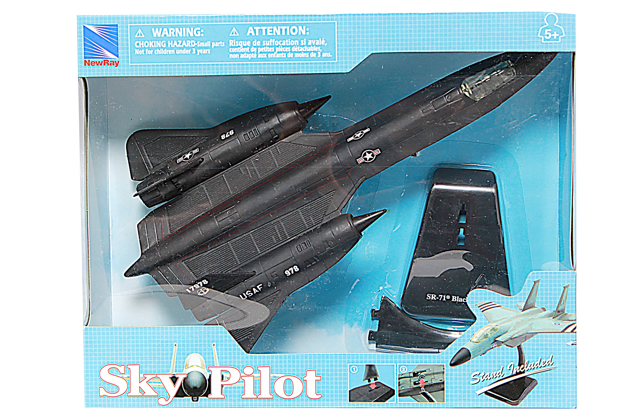 Buy New Ray Modern Fighter Jet, SR-71 Blackbird, 1/72 Scale with